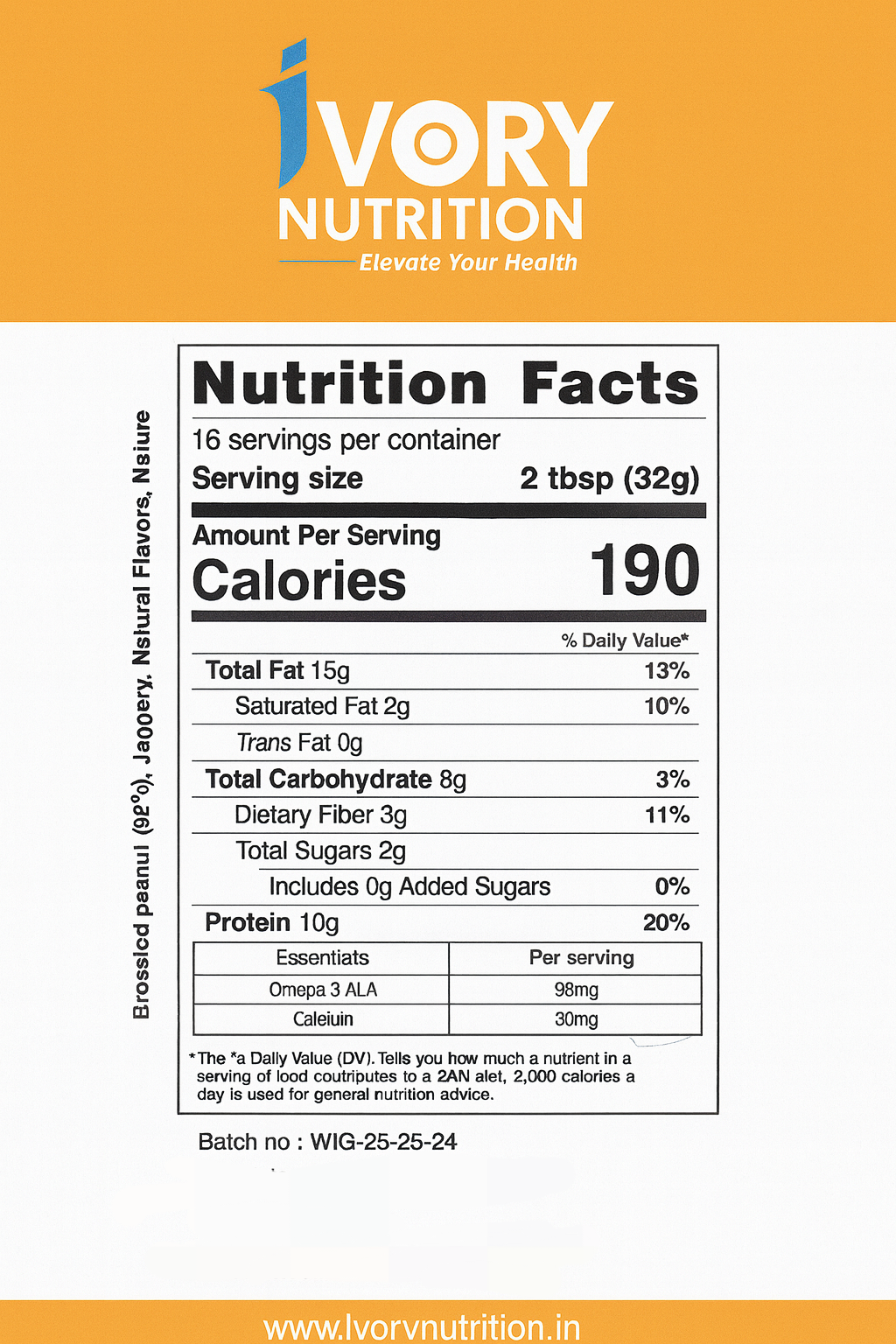 MANGO SMOOTH PEANUT BUTTER 1KG